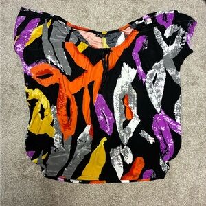 Colorful Abstract Women's Blouse
